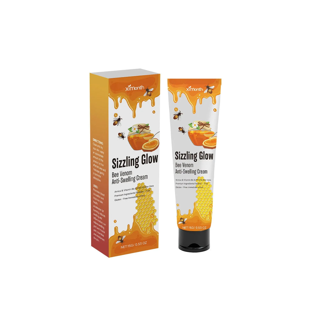 A 15g container of daily skin rejuvenation cream with mint leaf and bee poison.