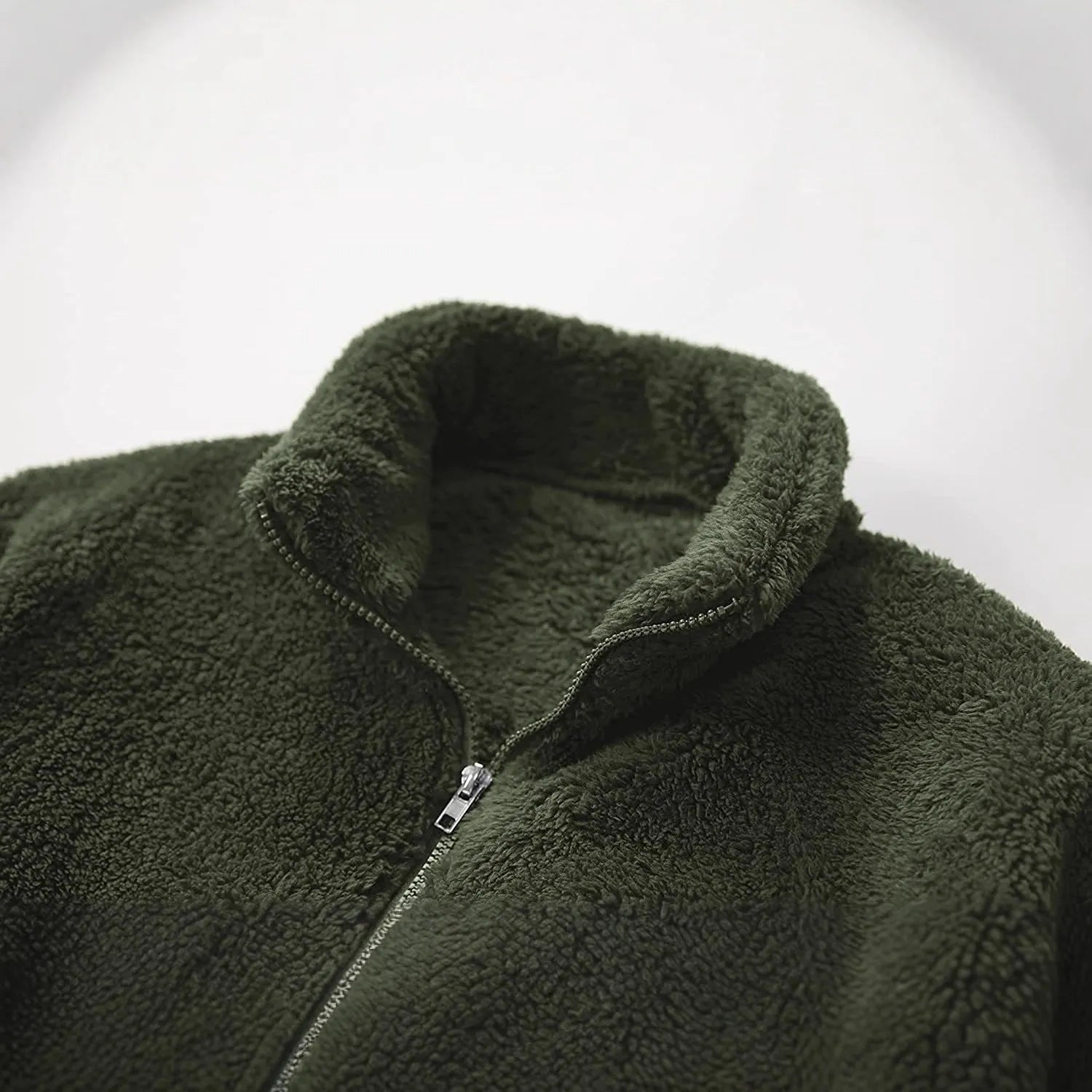 Casual men's solid colour polyester hooded jacket in gray with hood, front view