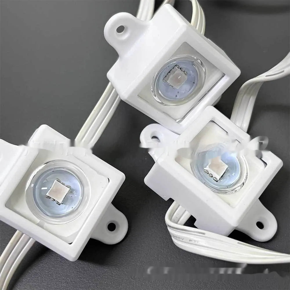 White plastic LED protective lampshade measuring 1.7cm by 6cm for fixed bracket mounting