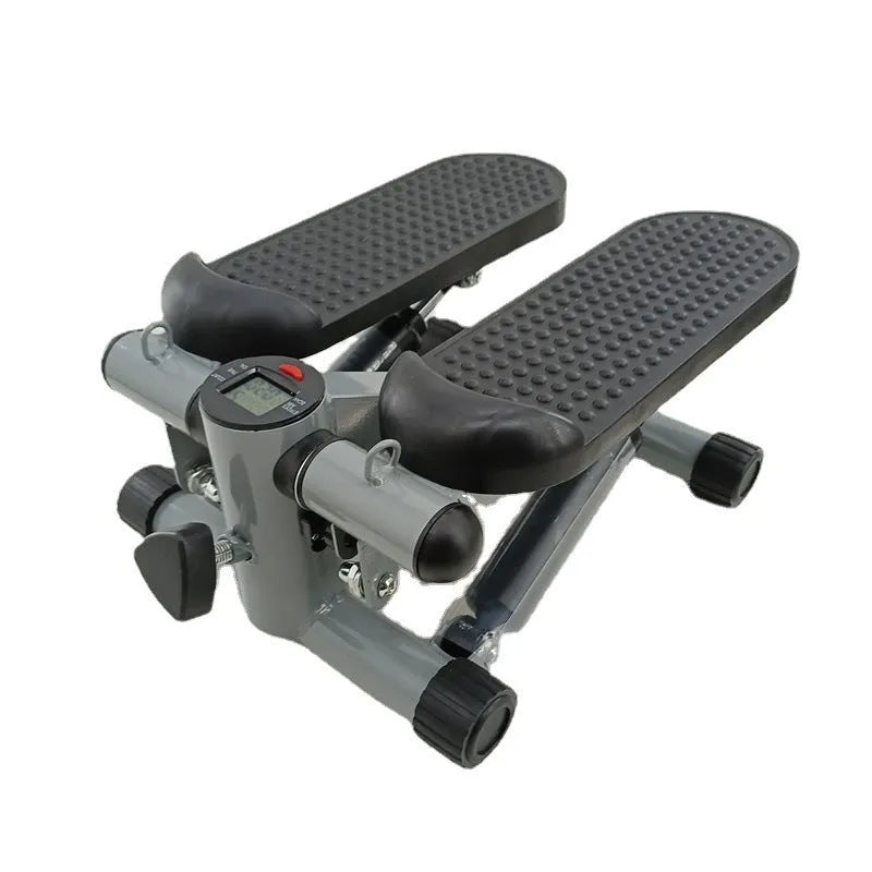 Silver grey hydraulic resistance mini treadmill pedal machine for home fitness