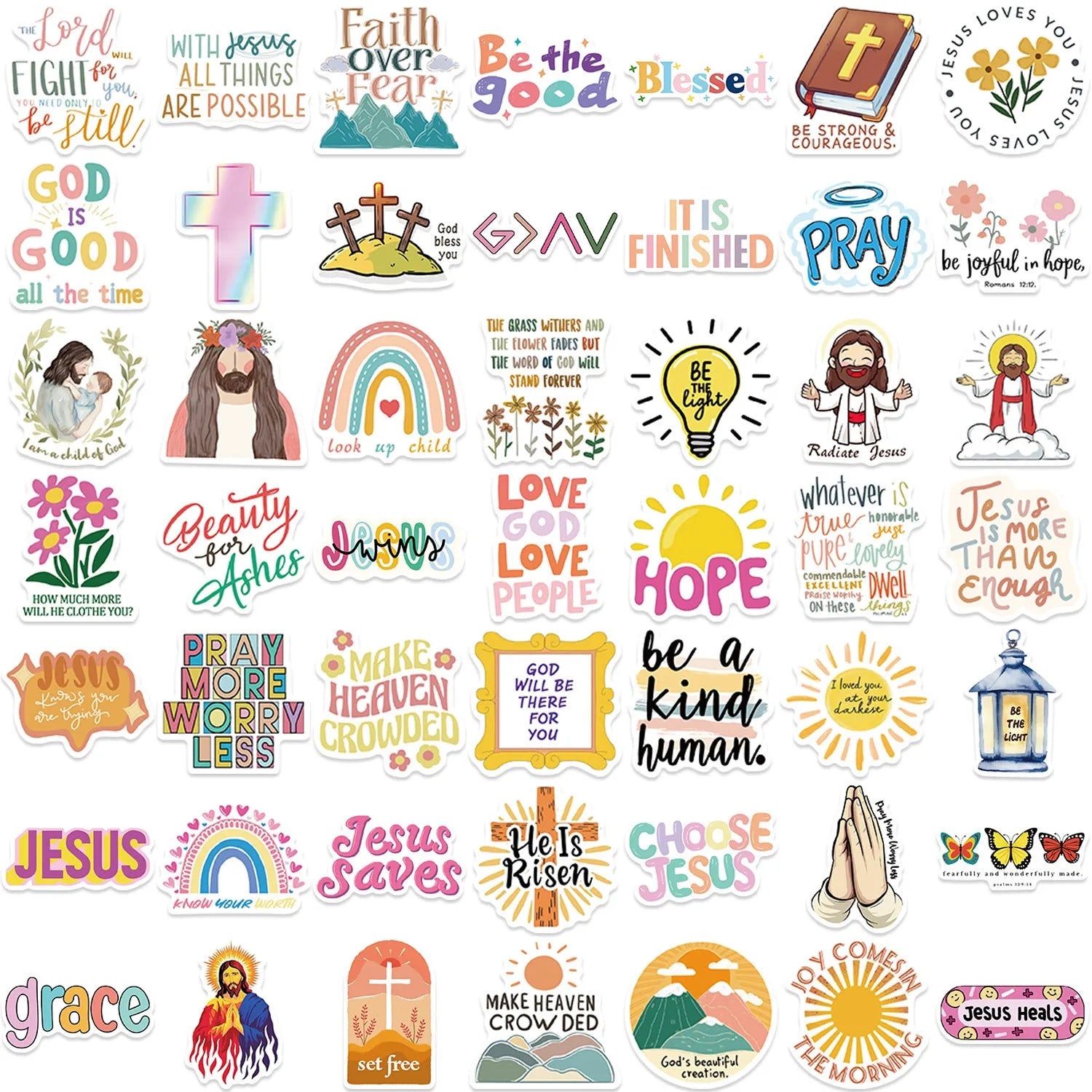 50 graffiti stickers with random printed patterns for personalised decoration