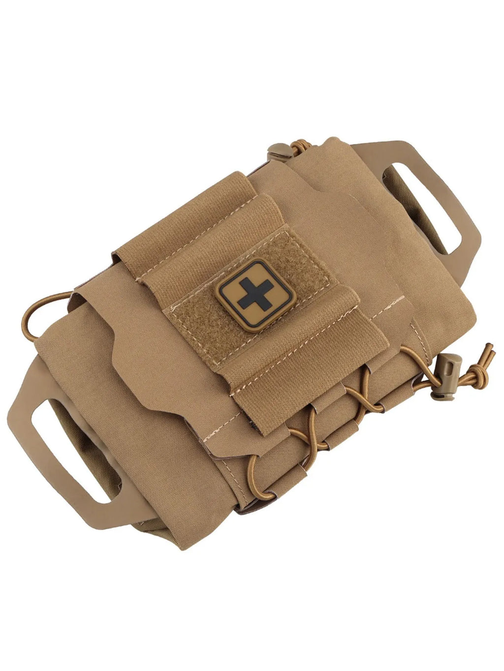 Nylon tactical first aid kit with one-handed pull-and-pull split quick deployment