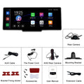 10.26-inch car DVR dashboard camera with rear view camera and smartphone connectivity