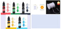 DIY candle colour concentrate pigment set with 30 colours in 10ml bottles for wax and soap projects