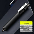 Automatic spring expandable baton in titanium black with three size options for self-defense