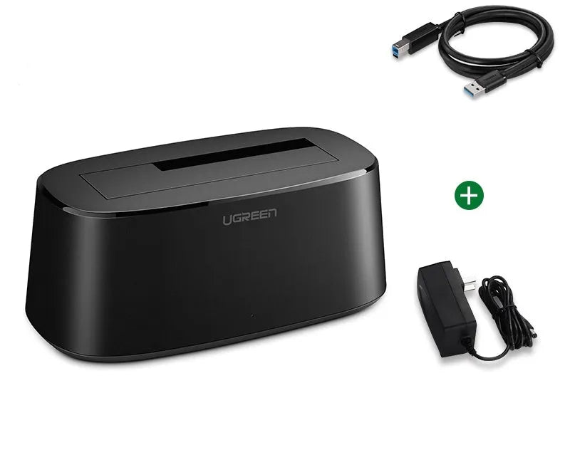 Green Link CM198 black external hard disk docking station with dual disc simultaneity