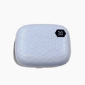 Pearl White automatic ultrasonic flushing instrument for cleaning invisible glasses.