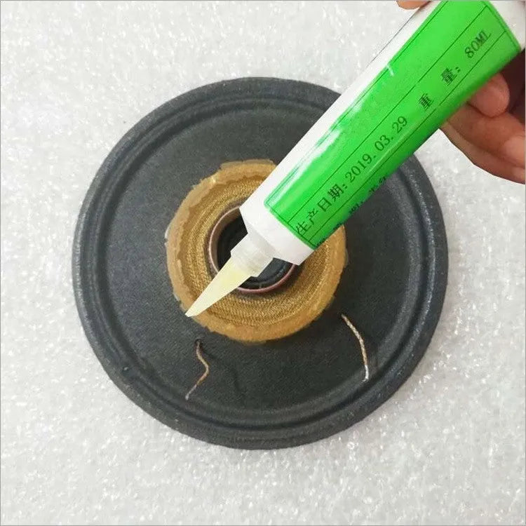70ml green rubber-based speaker repair glue for horn repair, cold curing liquid adhesive