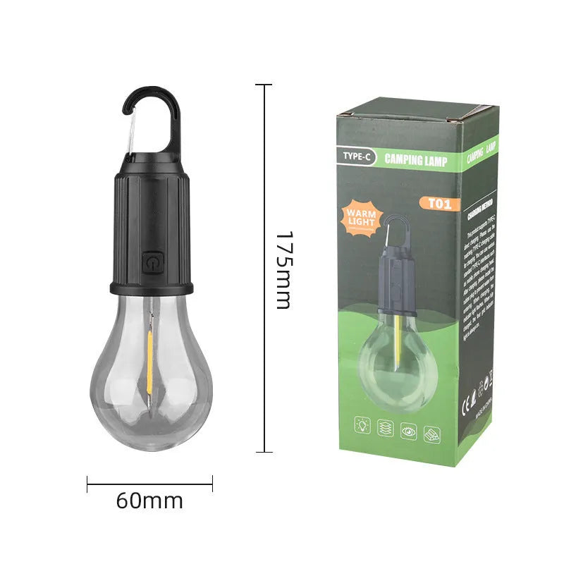 Five solar powered lantern style outdoor light bulbs with warm white LED lighting