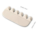 White PVC toilet urine blocking board for children's training placed on toilet rim