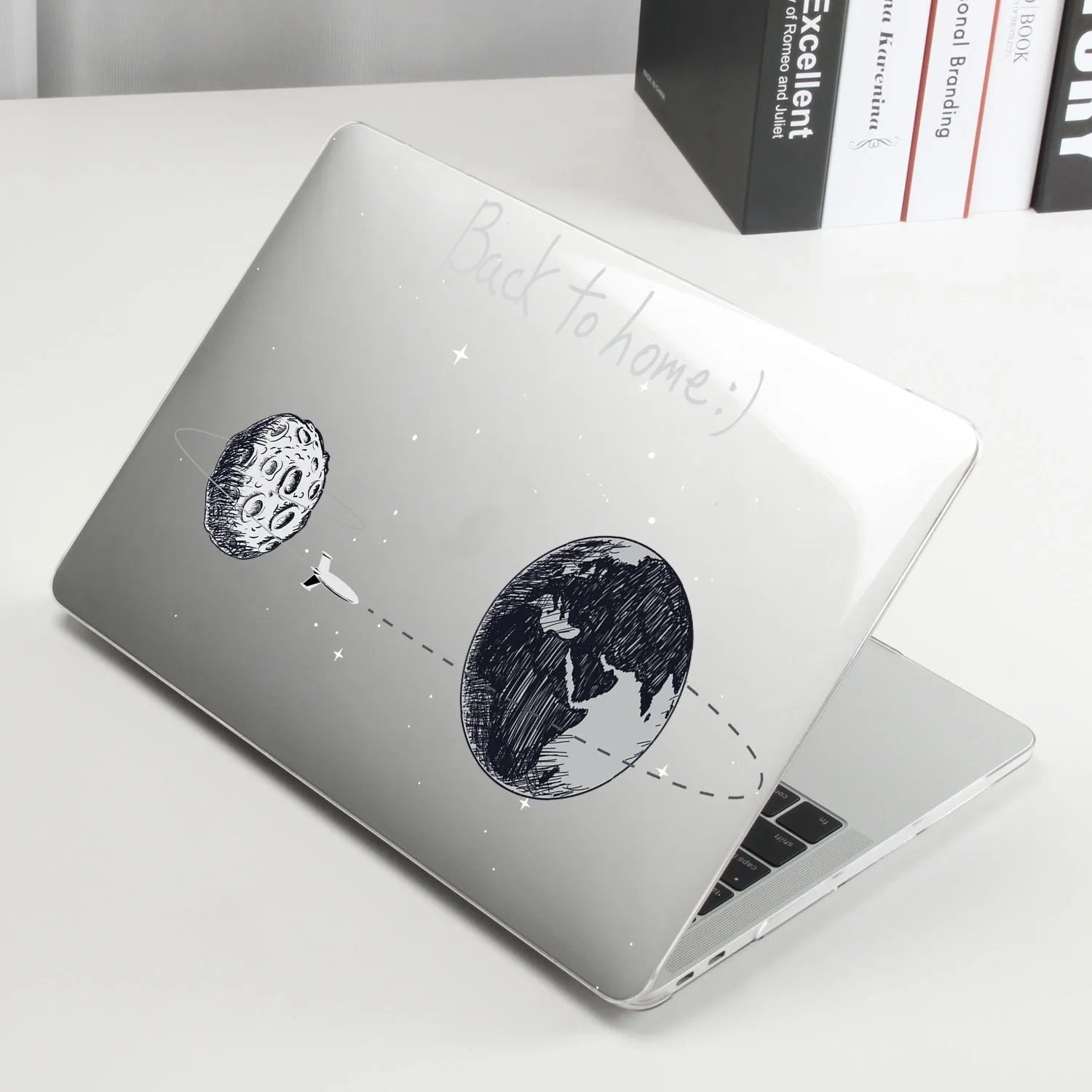 Printed hard shell cover for MacBook Air 13 with keyboard cover in black colour option