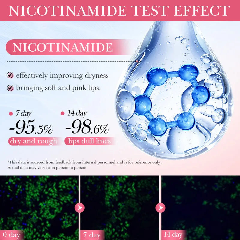 Nicotinamide powder ceramide vitamin C lip moisturising mask in 10g pack
