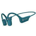 Bone conduction Bluetooth sports headset with neckband, shown in multiple colour variants.