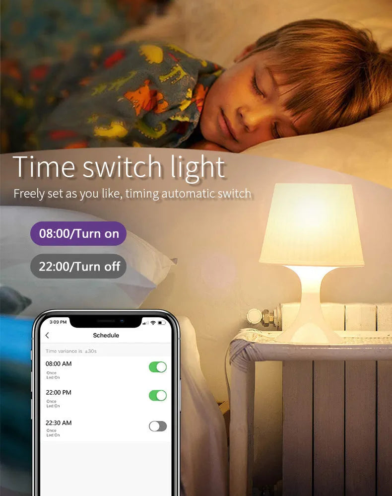 Smart RGBCCT GU10 spotlight bulb with WiFi control and colour temperature adjustment