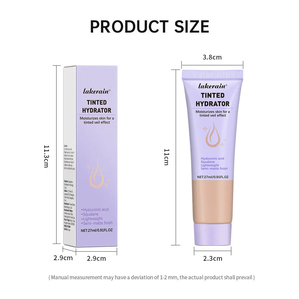 Lakerain coloured moisturizer concealer face cream 27ml with five colour options
