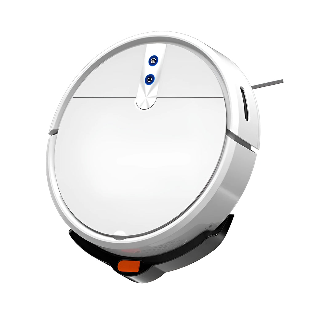Black or white sweeping robot vacuum cleaner with remote control for automated floor cleaning