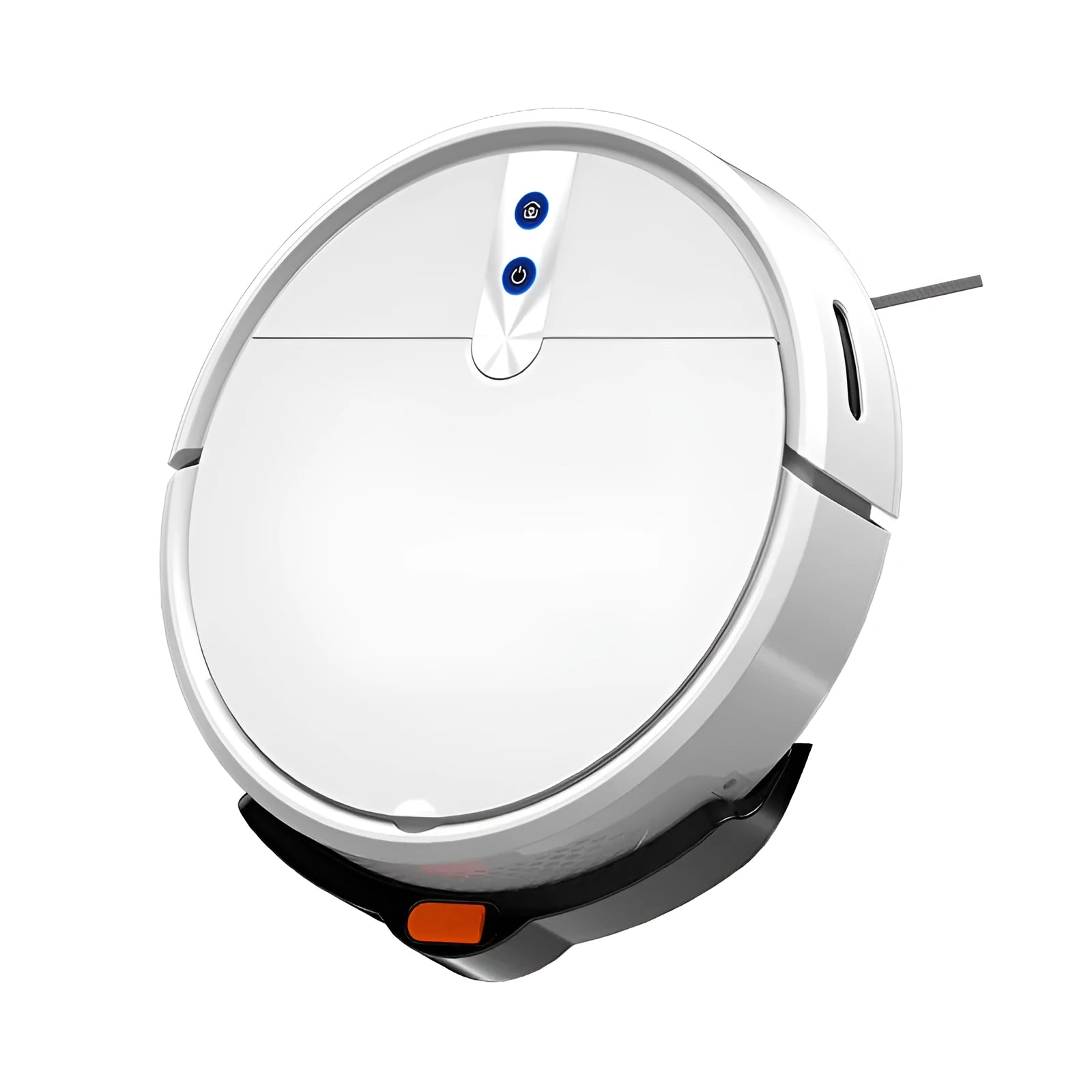Black or white sweeping robot vacuum cleaner with remote control for automated floor cleaning