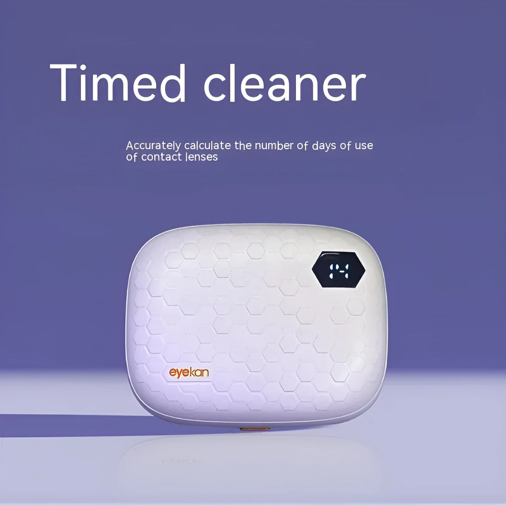 Pearl White automatic ultrasonic flushing instrument for cleaning invisible glasses.