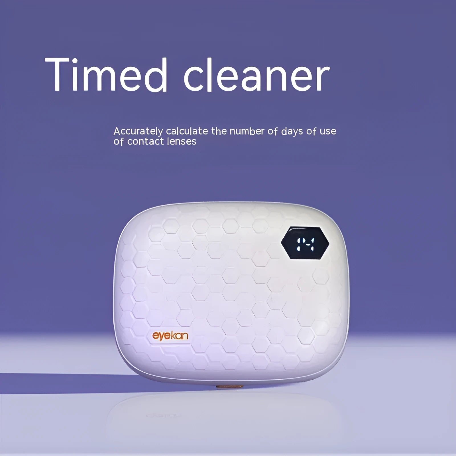Pearl White automatic ultrasonic flushing instrument for cleaning invisible glasses.