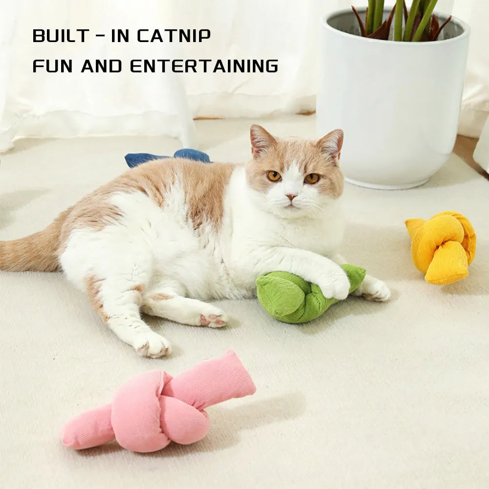 Natural white cotton dog rope toy with sturdy knots for tug-of-war and dental flossing
