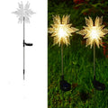 LED solar snowflake light outdoor waterproof warm light garden lawn lamp