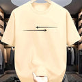 Loose fit men's cotton blend T-shirt with cartoon pattern print in multiple colour options.