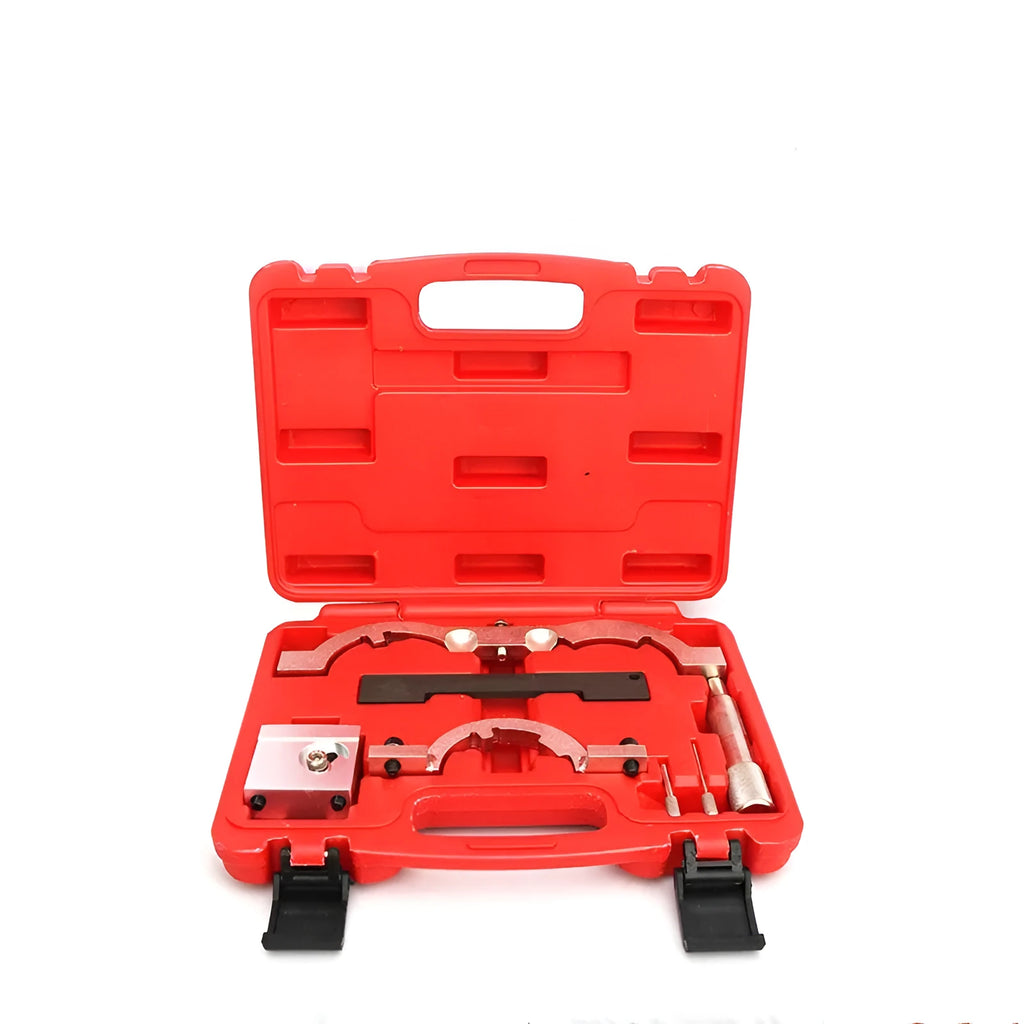 Red chrome vanadium steel Opel 1.4 LUJ engine timing tool set with seven pieces