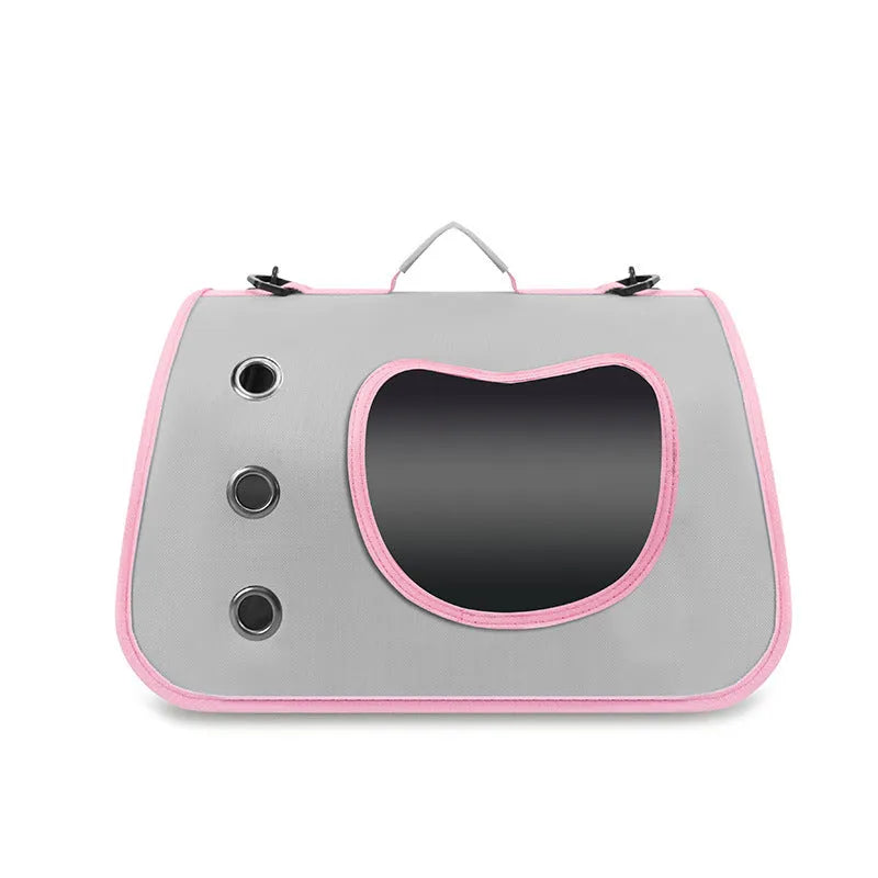 Crossbody pet carrier bag in Oxford cloth with medium capacity and breathable design