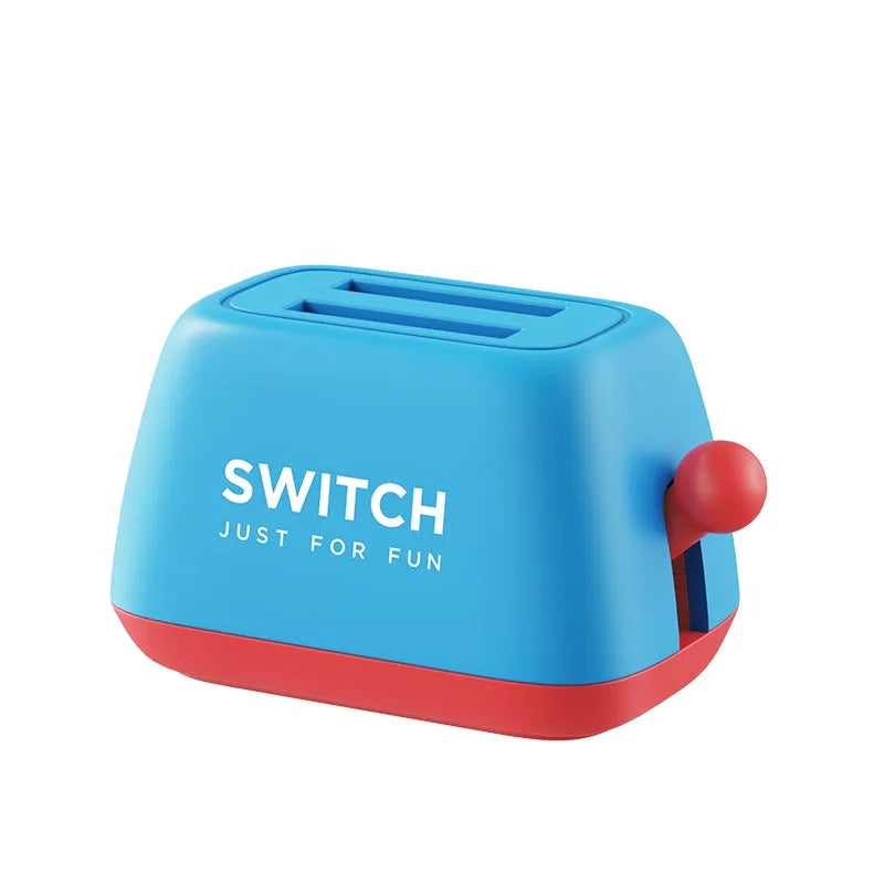 Green ABS Nintendo Switch game card storage box with non-slip silica gel base