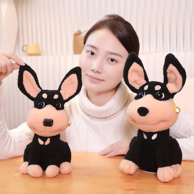 Electric puppy bee plush toy 25cm singing wagging tail USB rechargeable baby toy