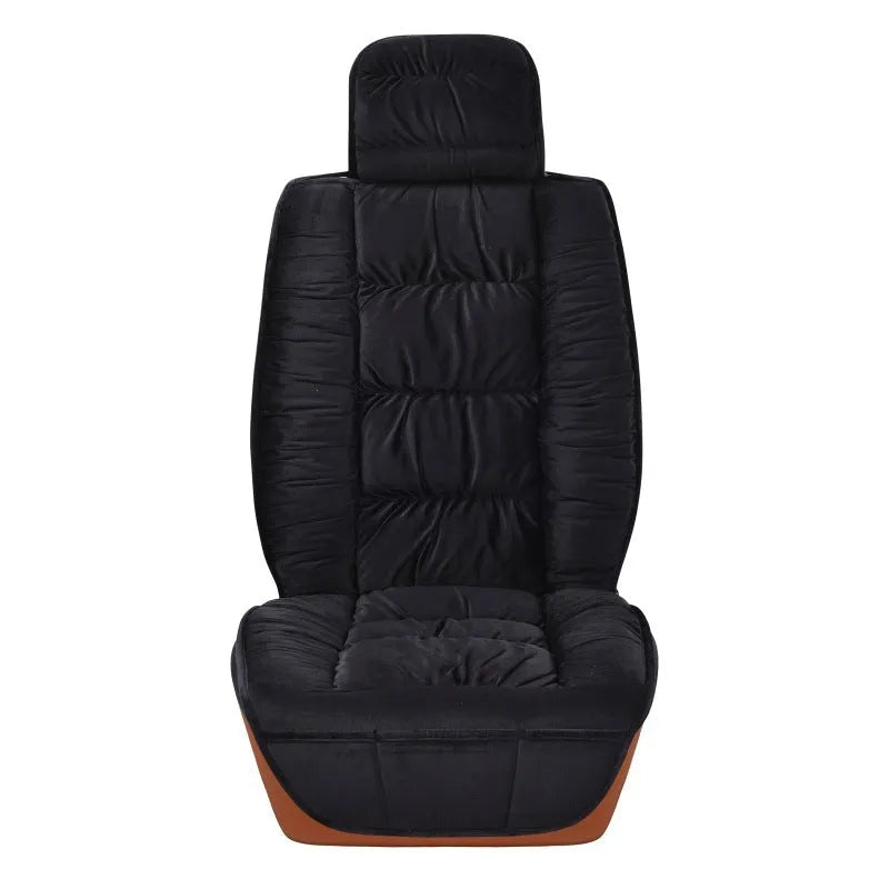 Winter car seat cushion set with matching covers in choice of five colours