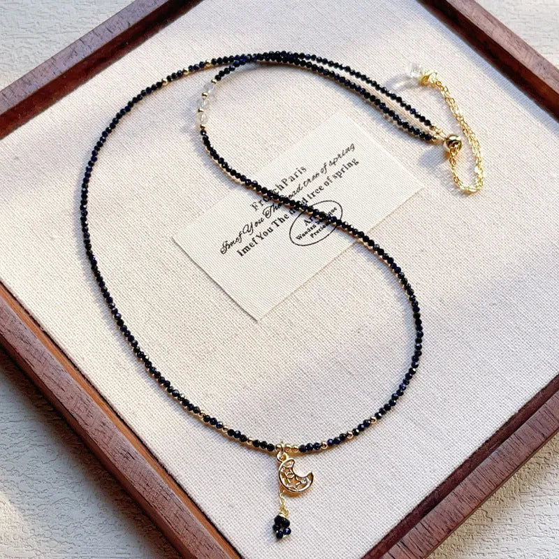 Women's blue San stone bracelet with three interlinked rings and manual craftsmanship