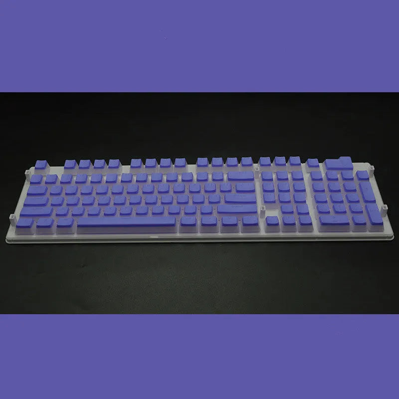 108-key pudding keycap set with transparent sides for mechanical keyboards in various colour options