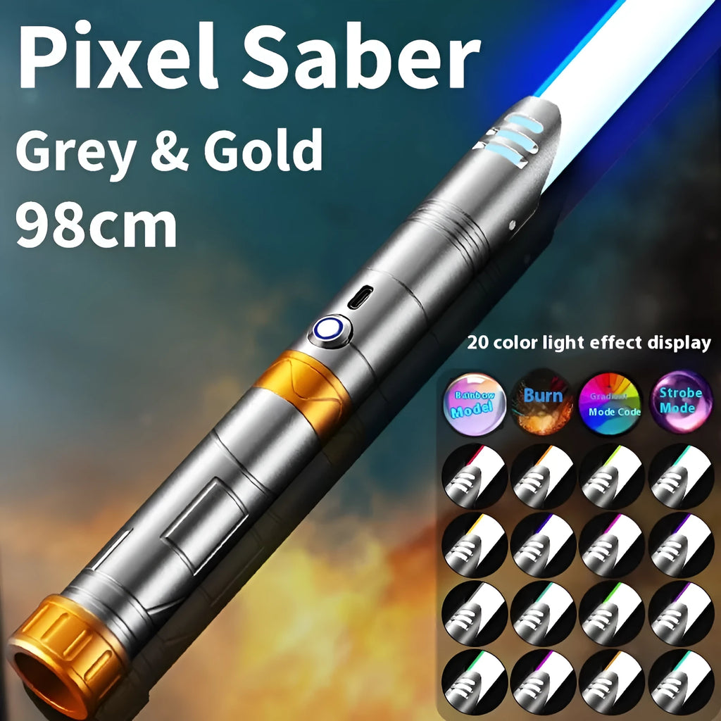 Star Wars metal laser sword toy with 16 colours and sound effects, black red edition