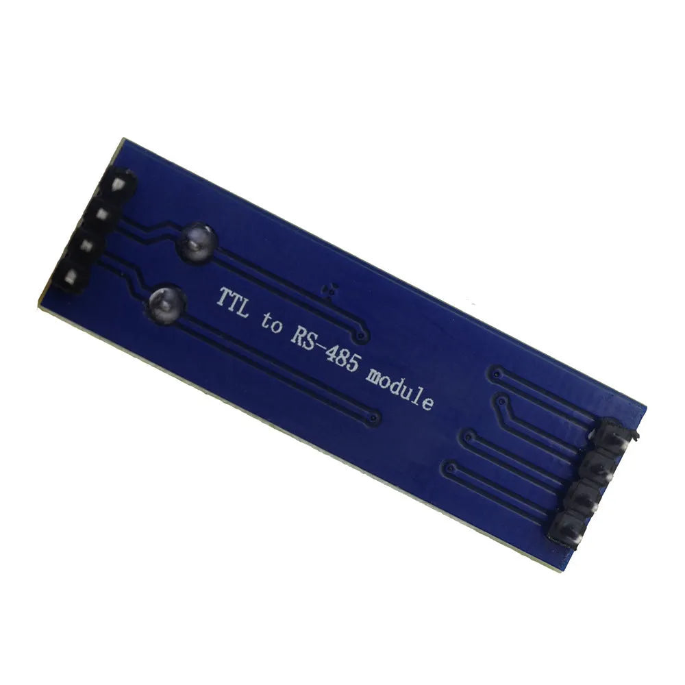 RS485 TTL to RS-485 converter module on white background, 46mm x 12mm board with DIP pins