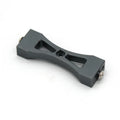 Grey die-cast alloy parts and black tyres for 1:24 military remote control car model