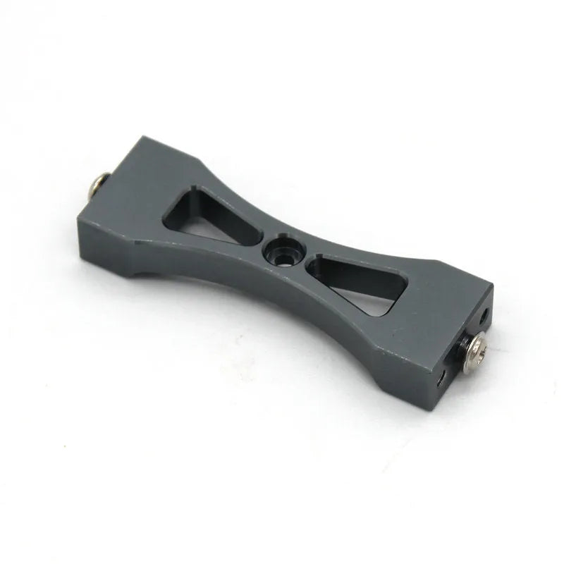 Grey die-cast alloy parts and black tyres for 1:24 military remote control car model