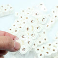 Miniature paper model of a tissue roll for children's play, measuring 30mm by 15mm by 80mm.