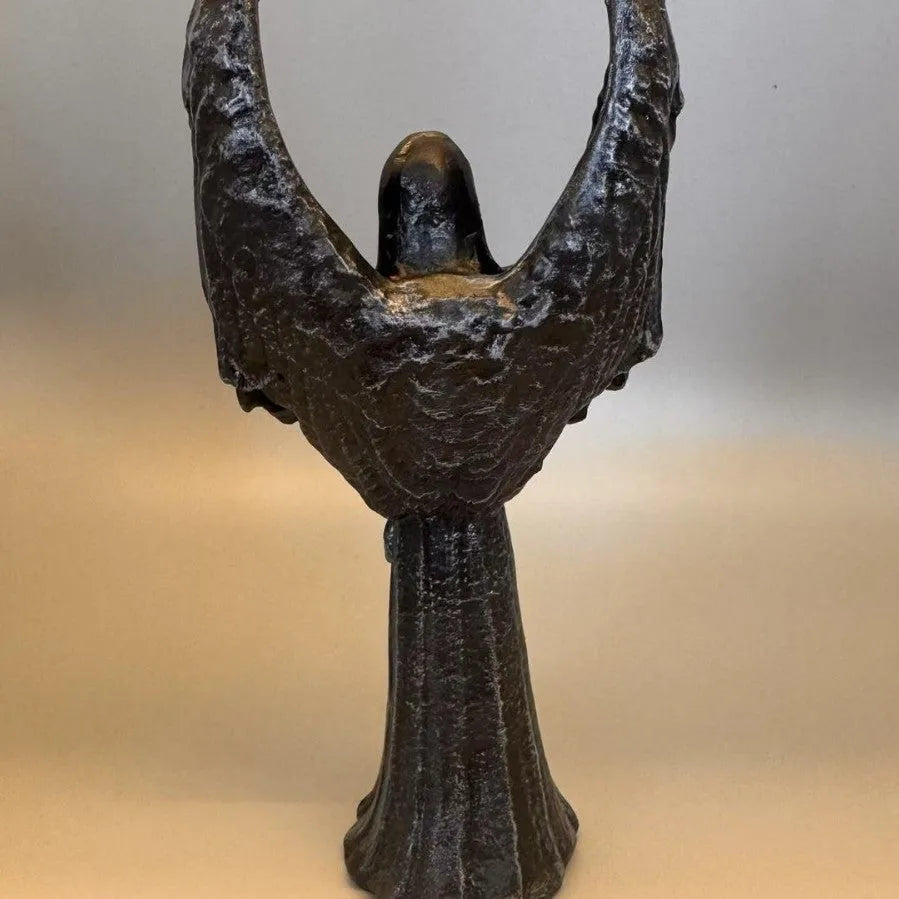 Dark Angel resin statue ornament on display, showing detailed sculptural form.