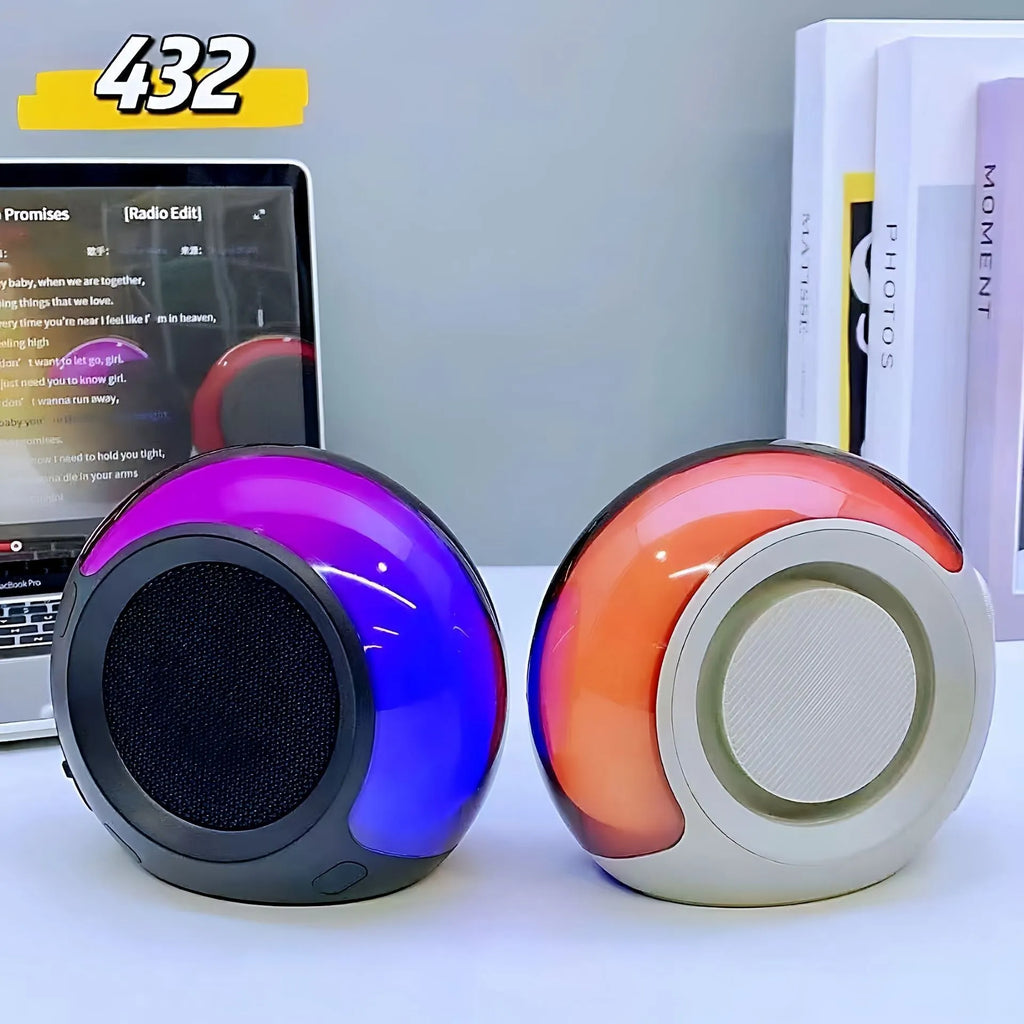 Home Creative TG432 Bluetooth speaker in black with rounded rectangular design and fabric grille