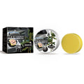 100g car coating wax tin and square sponge applicator for paint protection.