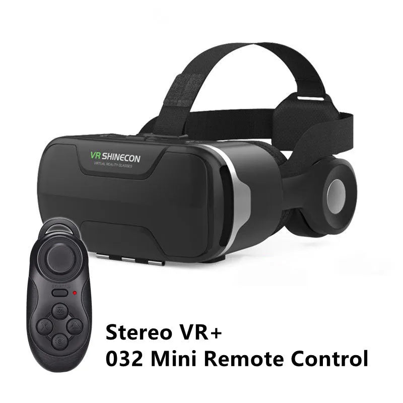 VR headset with 96 degree field of view, 42mm aspheric lens, adjustable focus and elastic headgear for mobile phones