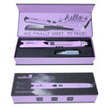 Mini steam spray hair straightener with curling function in champagne, purple or rose red colour
