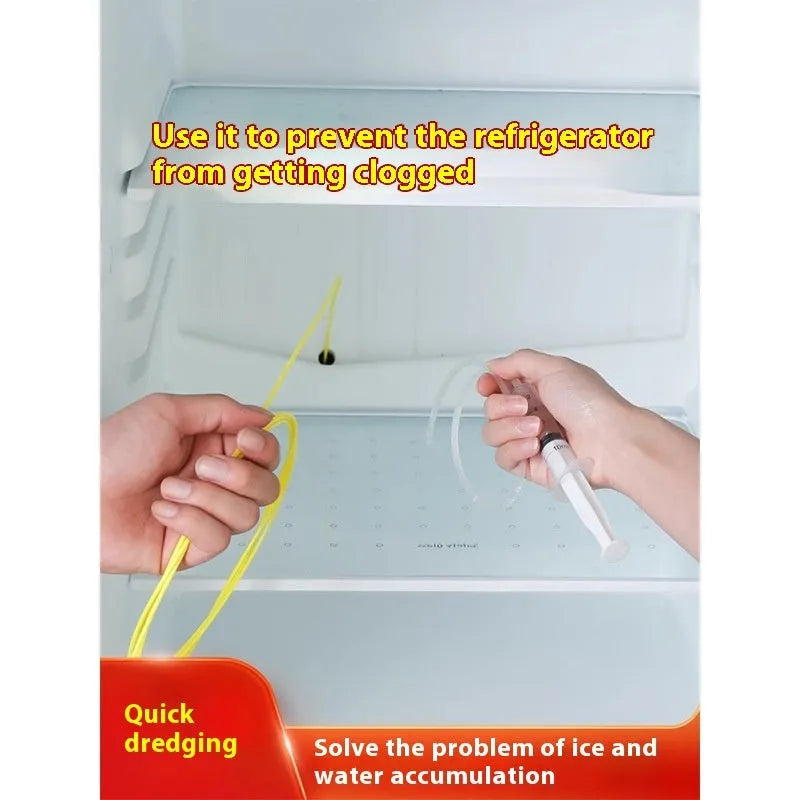 Yellow plastic car wash brush 2.3 metres long for cleaning automobile skylight and door drain holes