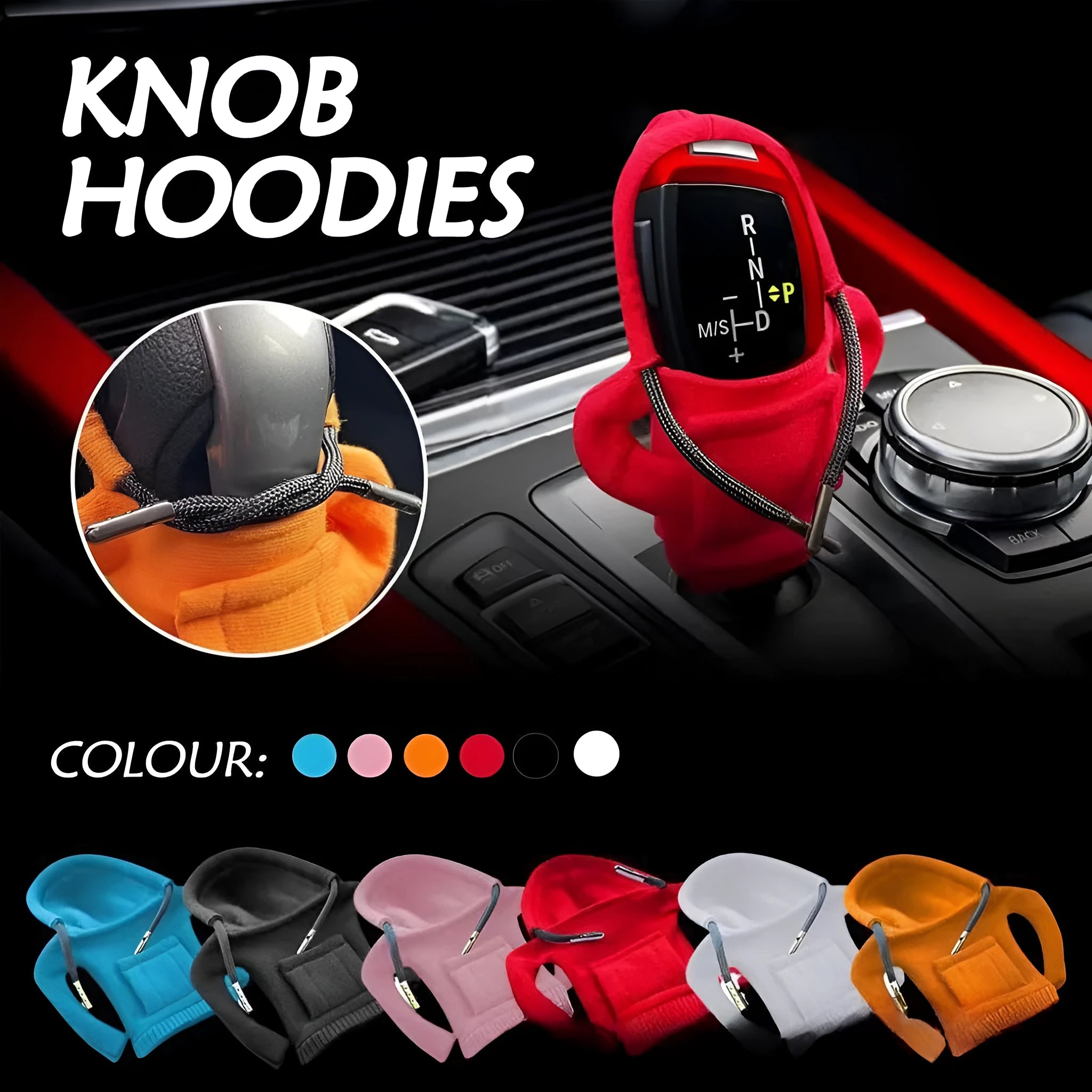 Dutch velvet car gear handle sleeve decorative cover in multiple colour options