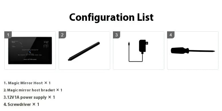 13.3-inch integrated computer touch display with ABS housing for Raspberry Pi CM4 smart mirror projects.