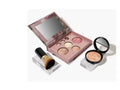 Three professional makeup trays with six wells and brush slots in 195g set