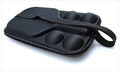 Black waterproof EVA pickleball shoulder bag with a double strap, holding a paddle and balls.