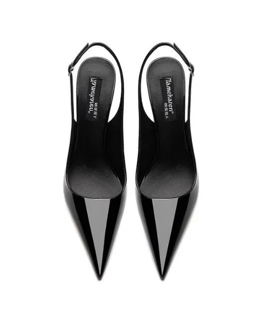 Women's nude high heels with hollow ankle strap and button fastening, 10cm heel