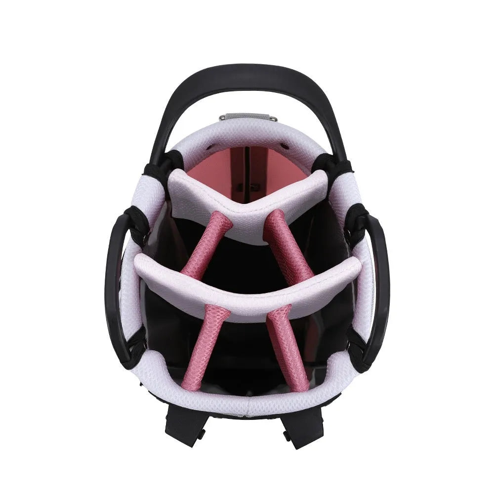 PGM lightweight nylon golf ball bag with bracket design in QB148 Gray Pink